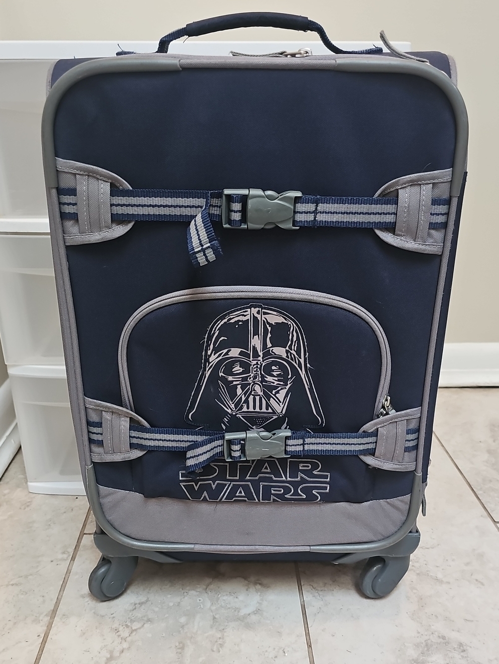 Pottery Barn Kids Darth Vder Rolling Luggage Siutcase